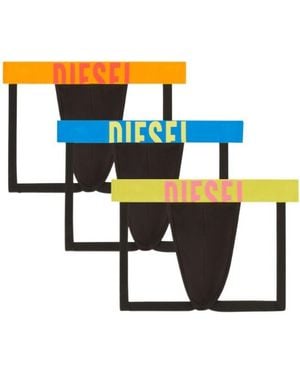 DIESEL Logo-Waistband Strap Boxers - Blue