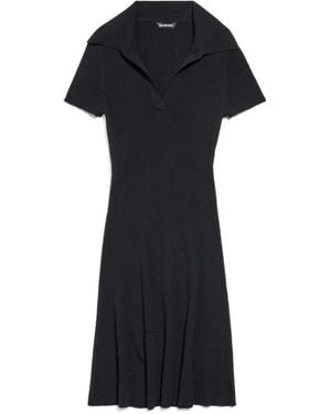 Balenciaga Layered Mini Polo Dress in Black | Lyst