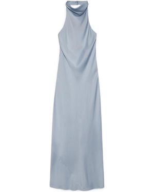 Anine Bing Eliana Halterneck Dress - Blue
