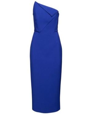 Roland Mouret Asymmetrical Dress - Blue
