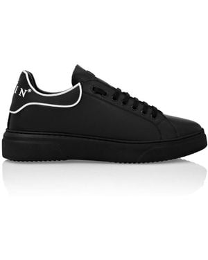Philipp Plein Leather Runner Big Bang Trainers - Black