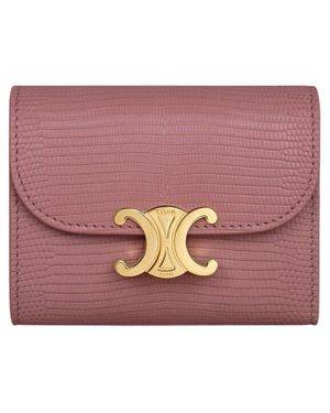 Celine Small Flap Wallet Triomphe - Pink