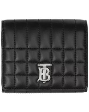 Burberry Lola Tb Monogram Plaque Wallet - Black