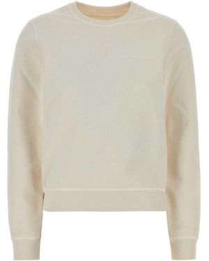 Maison Margiela Logo Crewneck Sweatshirt - Natural
