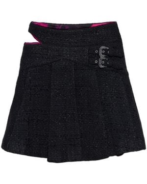 Versace Jeans Couture Couture Pleated Mini Skirt - Black