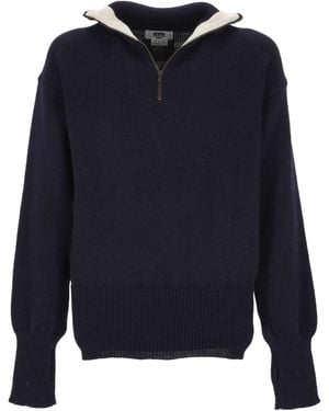 Junya Watanabe Knitted Jumper - Blue