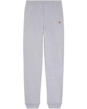 Maison Kitsuné Maison Kitsuné Fox Head Patch Elastic Waist Jogging Trousers - Grey