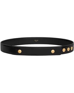 Celine Snap Belt 28Mm - White