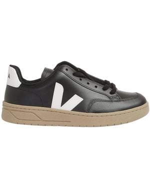 Veja V-12 Low-Top Sneakers - Black