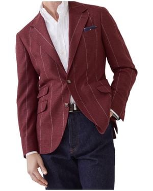 Brunello Cucinelli Cavallo Blazer - Red