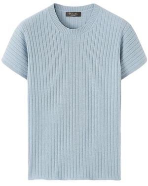 Loro Piana Coste Crewneck - Blue