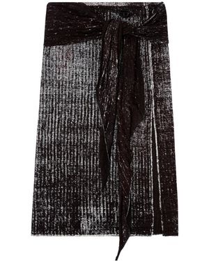 DIESEL Hip Tie Knitted Skirt - Black