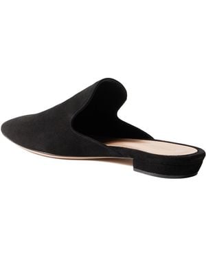 Gianvito Rossi Raja Suede Slippers - Black
