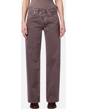 Agolde Criss Cross High-Rise Jeans - Multicolor