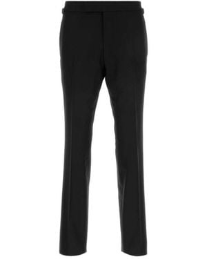 Tom Ford Stretch Pleated Trousers - Black