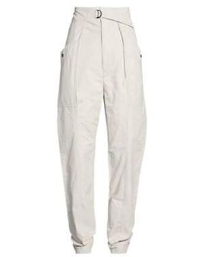 Isabel Marant Solid Minimalist Fashion Casual Trousers - White