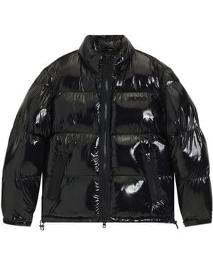 BOSS Adjustable-Hem Padded Jacket - Black