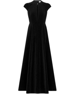 Dior Christian Crewneck Short-Sleeved Dress - Black