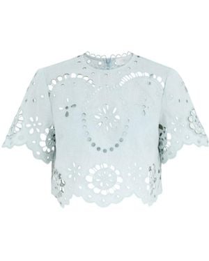 Zimmermann Awaken Embroidered Bodice - Blue