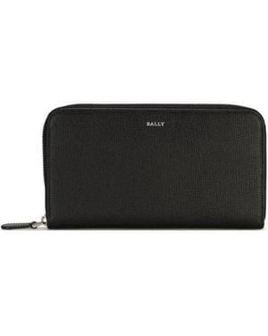 Bally Wrap Zipper Wallet - Black