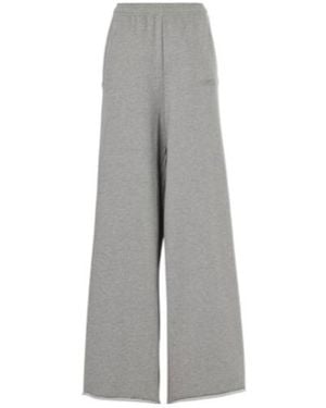 Vetements Oversized Cotton-Blend Jersey Sweatpants - Gray