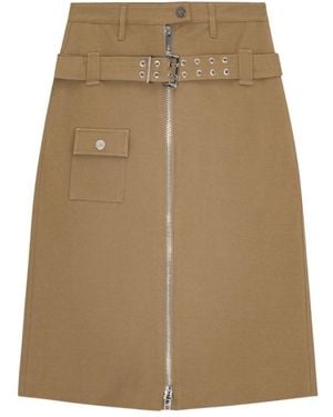Ganni Midi Skirt - Natural