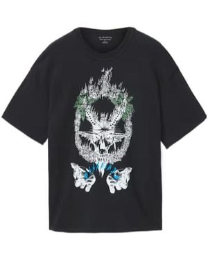 AllSaints Palm Ripper Crew-Neck T-Shirt - Black