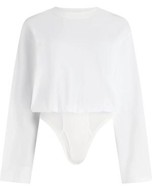 Jean Paul Gaultier Long Sleeves Body - White
