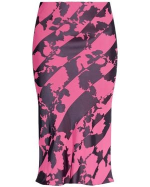 Dries Van Noten Printed Midi Skirt - Pink