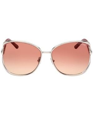 Tom Ford Eyewear Marta Round Frame Sunglasses - Pink