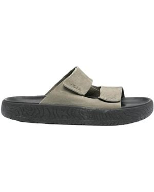 Veja Etna Double-Strap Slide Sandals - Black