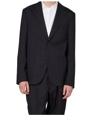 Officine Generale Single-Breasted Blazer - Blue