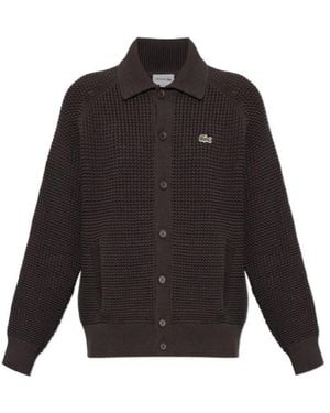 Lacoste Long-Sleeved Cardigan - Grey