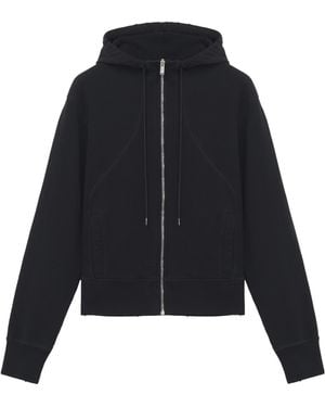McQueen Hooded Zip Through Sweatshirt - Blue