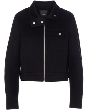 Pinko Long Sleeved Zip-Up Jacket - Blue