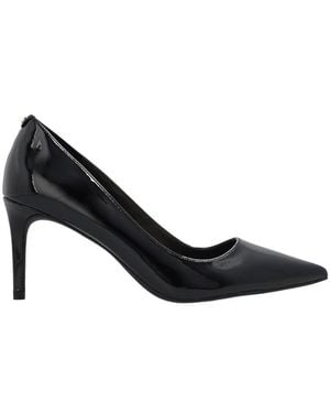 Michael Kors Michael Alina Flex Glossy Finished Court Shoes - Black