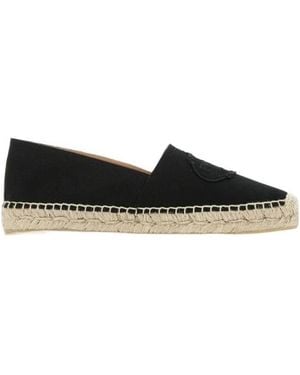 フラットシューズ PRADA Woven fabric espadrilles White/Black Women's Prada Espadrille shoes and sandals | Lyst