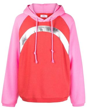 ERL Colour-Blocked Cotton Hoodie - Pink