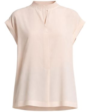Peserico Short-Sleeve Crewneck Top - Pink