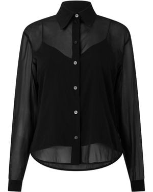 Gucci Silk Elastic Shirt - Black