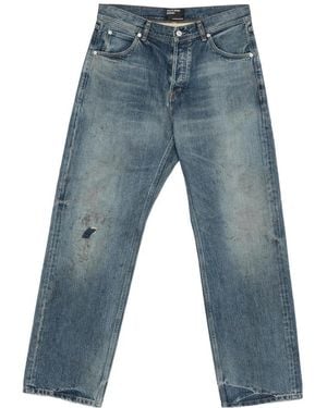Enfants Riches Deprimes Enfants Riches Déprimés Distressed Straight-Leg Jeans - Blue