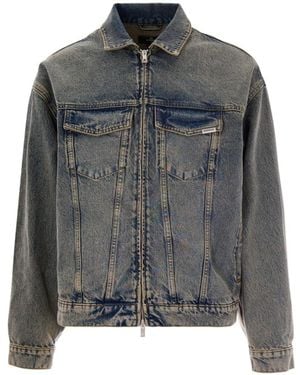 Represent Long-Sleeved Denim Jacket - Gray