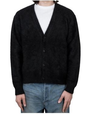 Ssstein Long-Sleeved Knitted Cardigan - Black