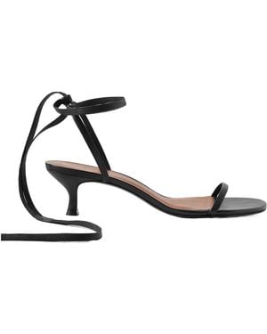 Reformation Carina Lace-Up Leather Sandals - White