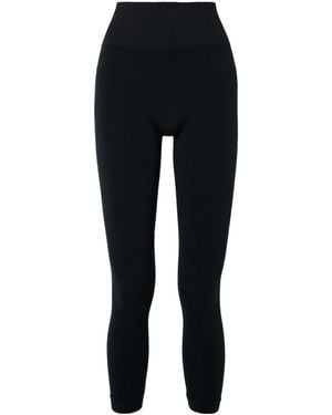 Perfect Moment Logo-Waistband Leggings - Black