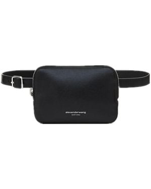 Alexander Wang Logo-Print Belt Bag - Black