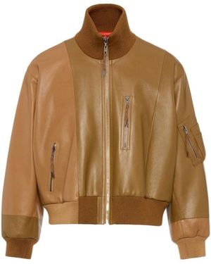Maison Margiela Panelled Bomber Jacket - Brown