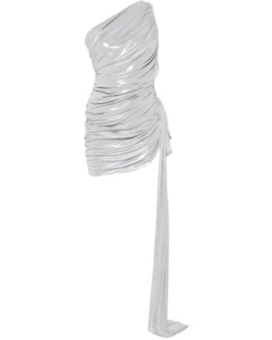 Norma Kamali Diana Ruched-Finish Mini Dress - White
