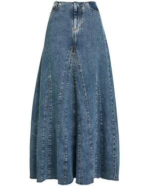 Our Legacy Revel Panelled Denim Maxi Skirt - Blue