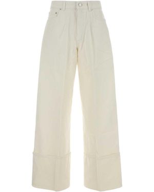 Givenchy Cuffed Wide-Leg Jeans - White